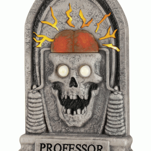Professor Shock-a-lot Light Up Tombstone Decoration