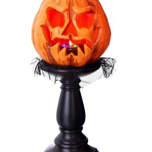 Pumpkin Lamp with Light and Sound Prop