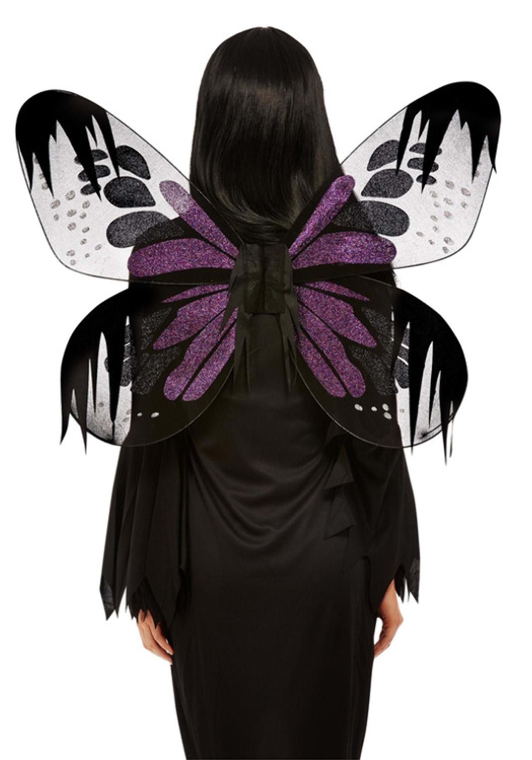 Purple Dark Botanicals Moth Wings