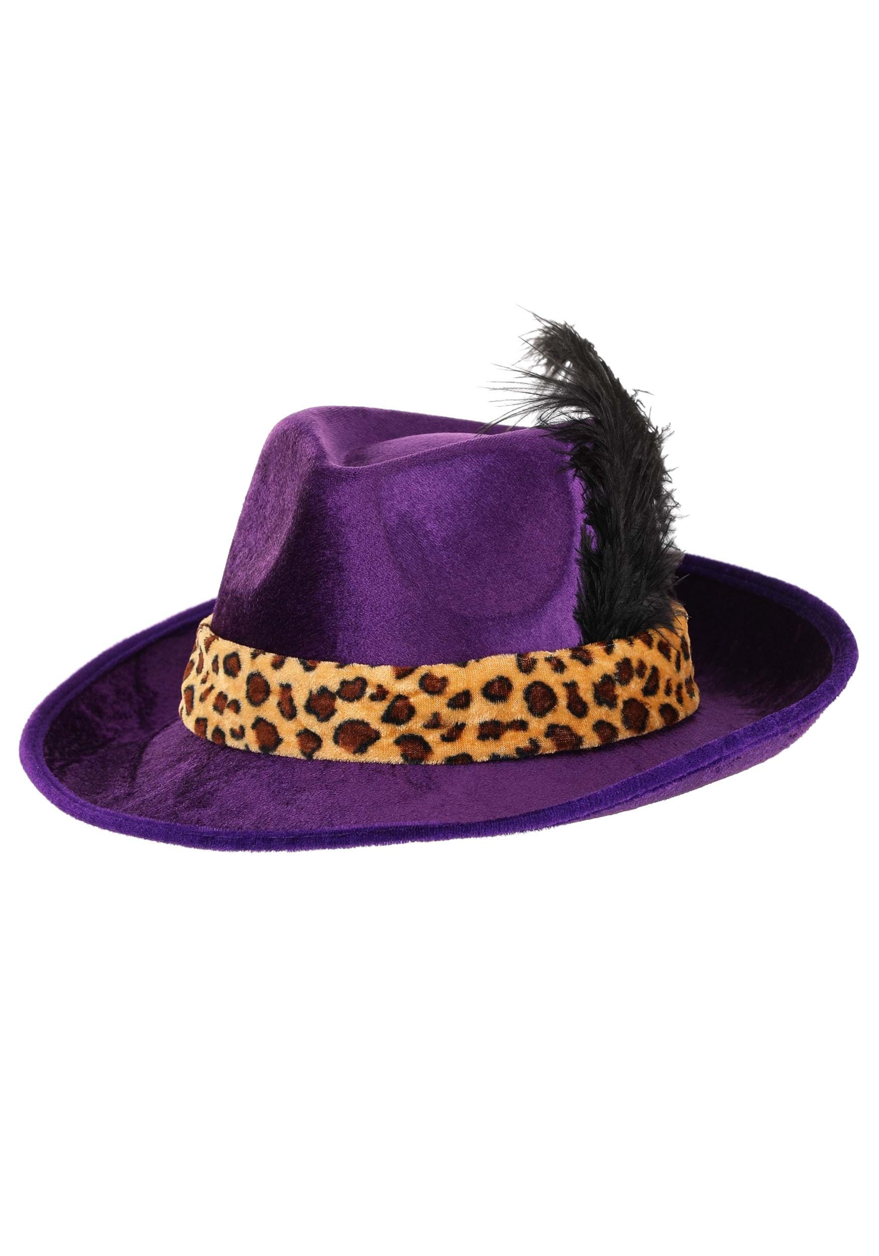 Purple Pimp Costume Hat