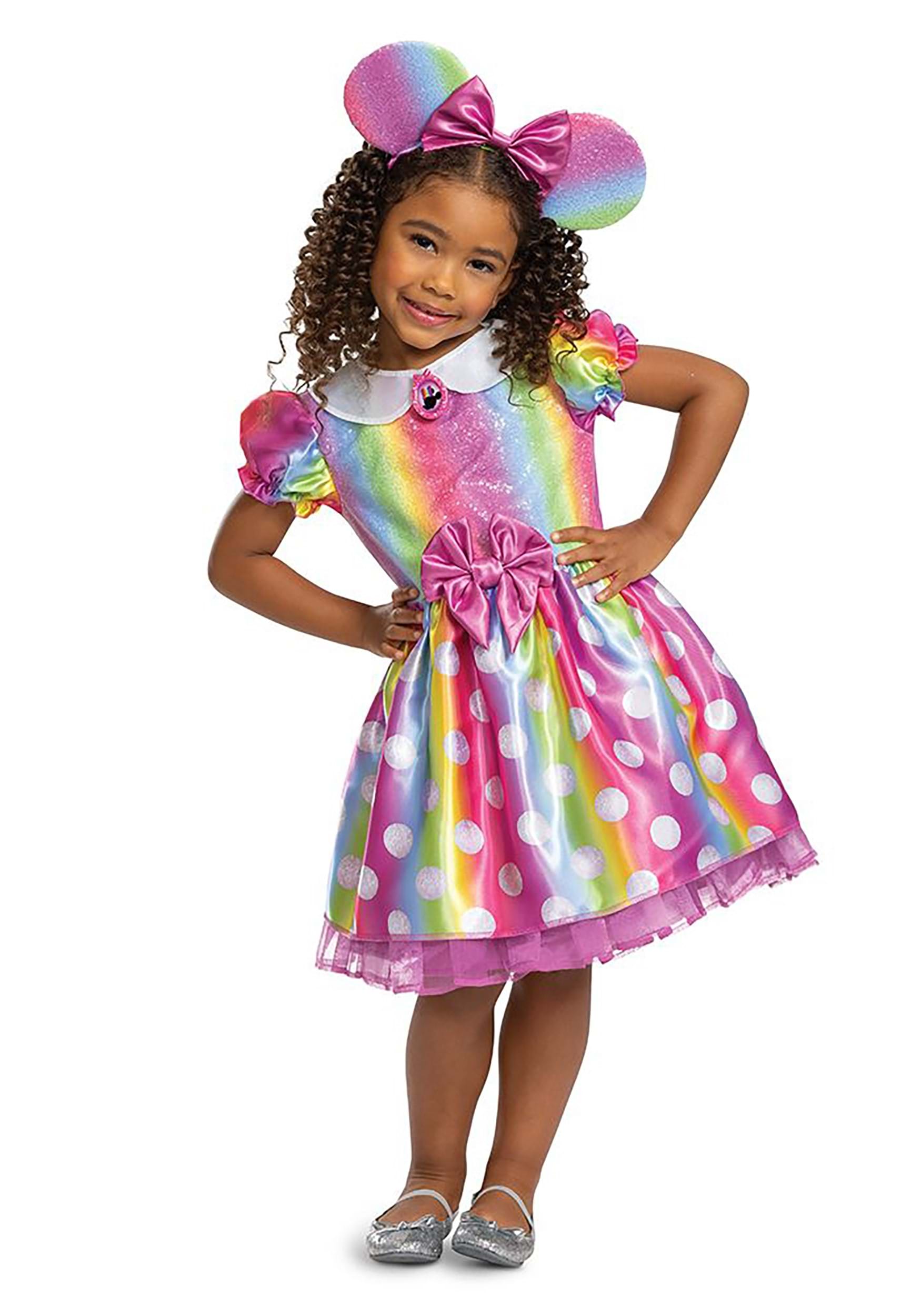 Rainbow Minnie Mouse Toddler Costume
