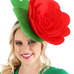 Red Rose Costume Headband