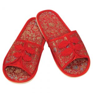 Red and Gold Geisha Sandals