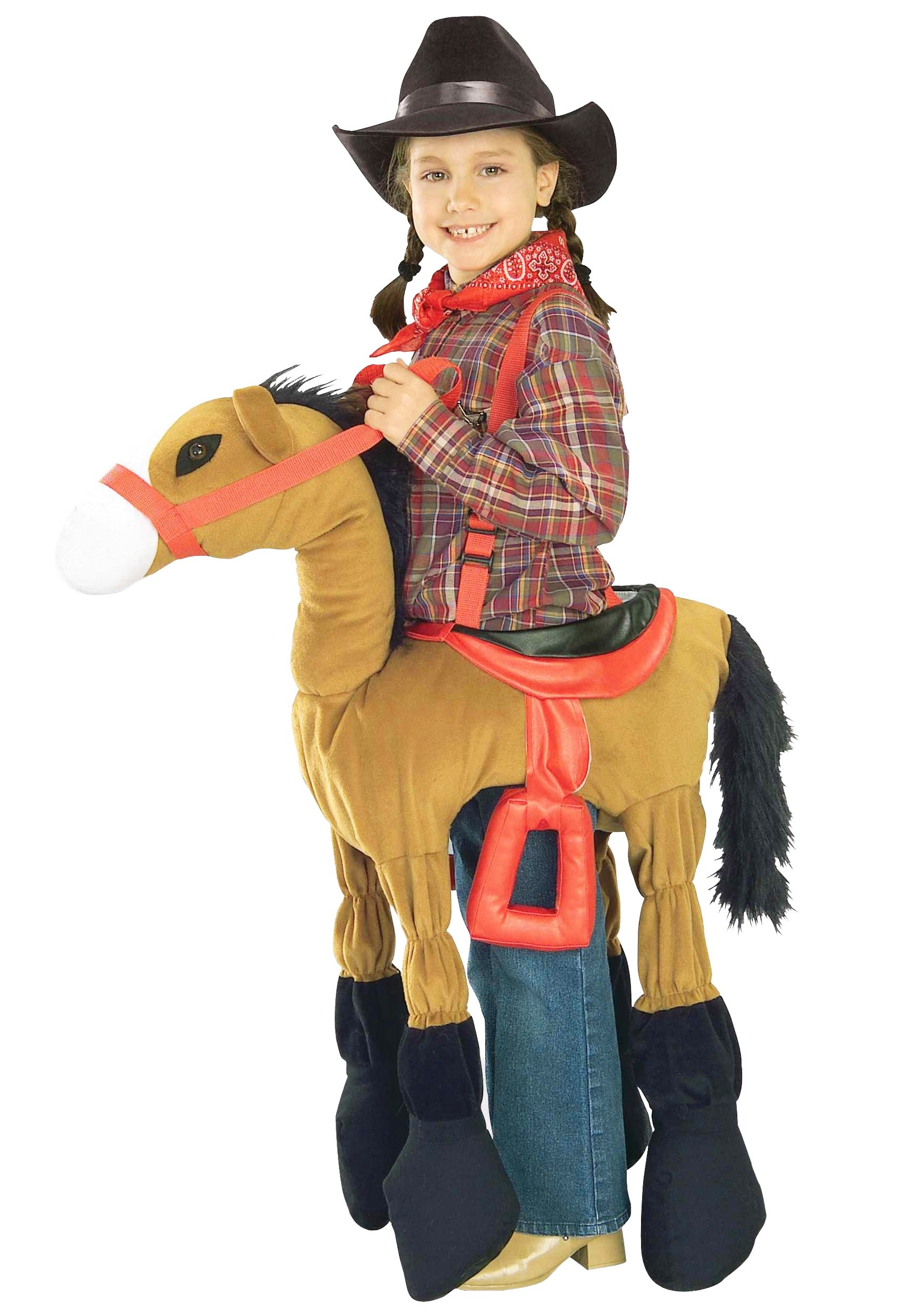 Ride In Brown Horse Kids Costume