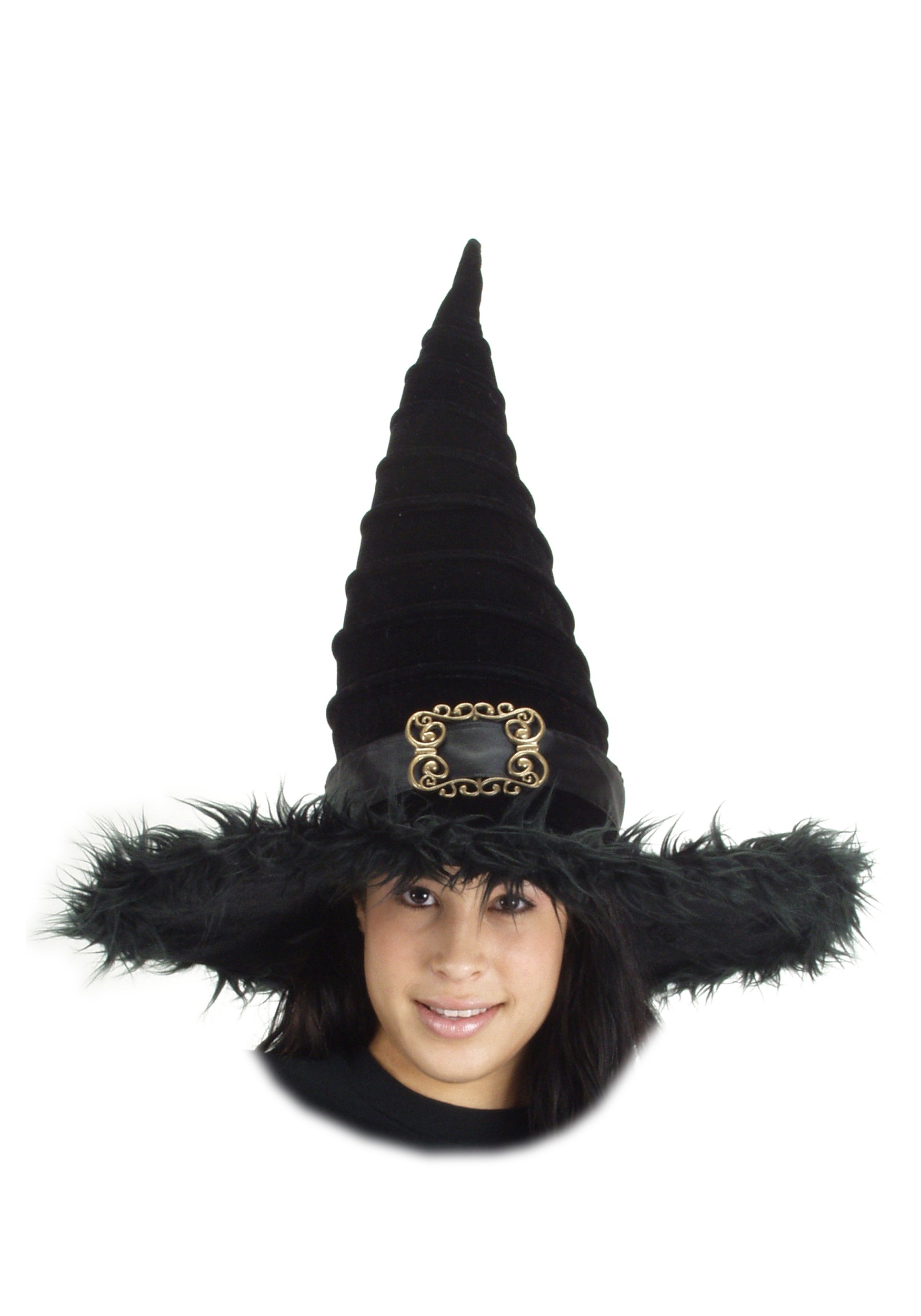 Ridged Witch Costume Hat