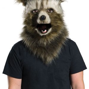 Rocket Raccoon Movable Jaw Faux Fur Mask