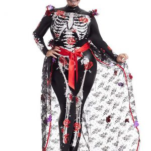 Rosas Day of the Dead Plus Size Costume
