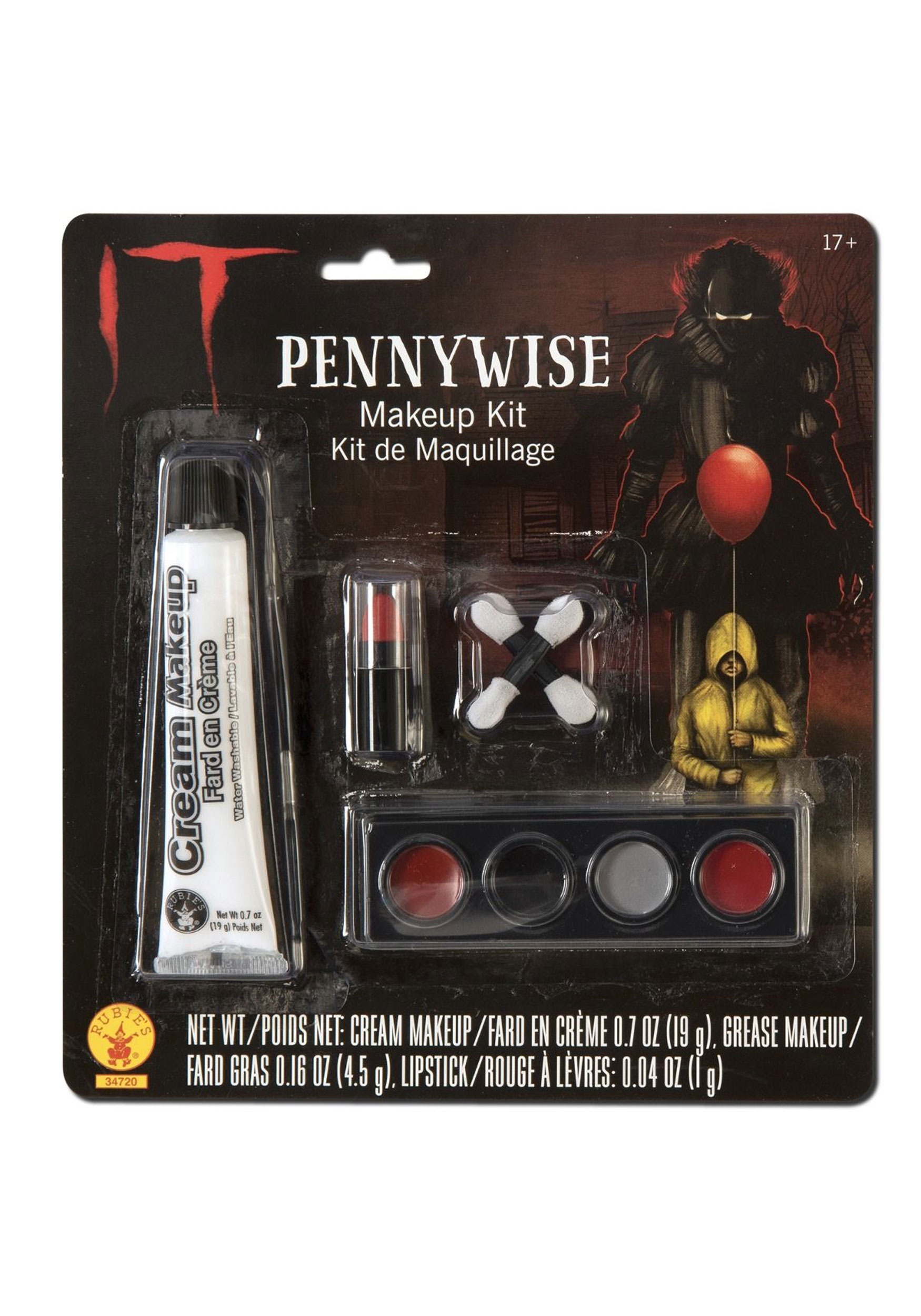 Rubies IT: The Movie Pennywise Makeup Kit New