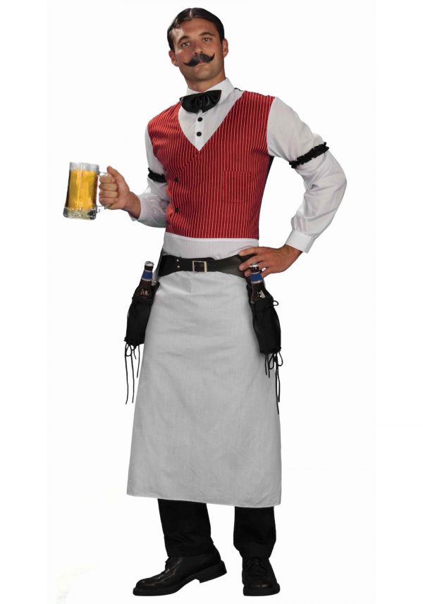 Saloon Bartender Costume for Men