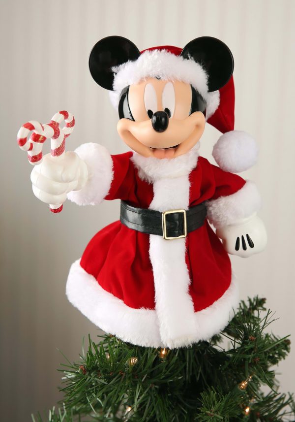 Santa Mickey Mouse Treetop Tabletop Piece