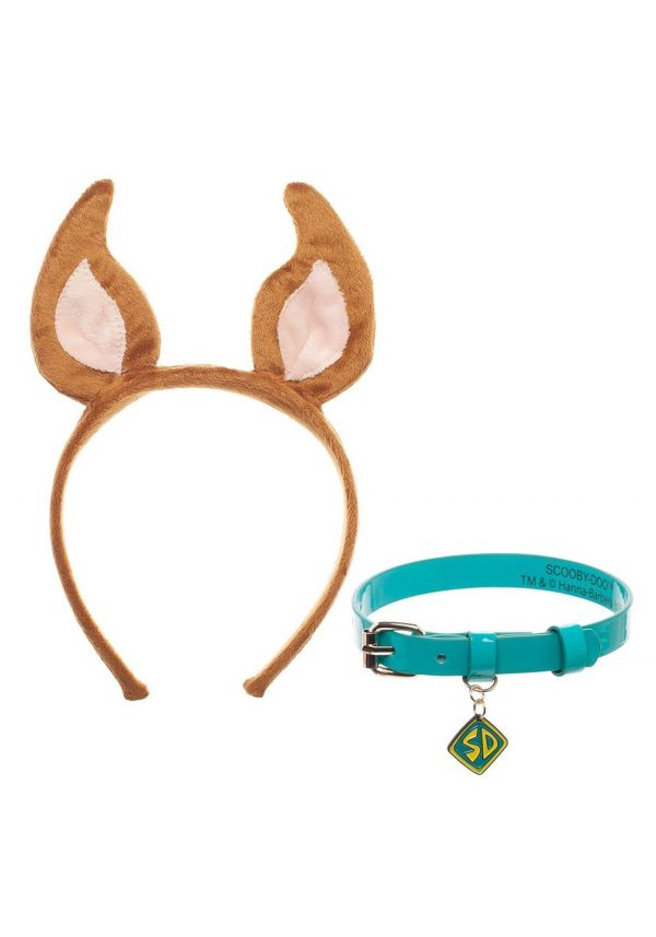 Scooby Doo Collar and Headband Cosplay Set