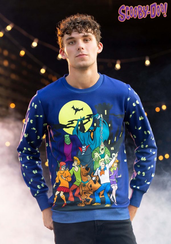 Scooby-Doo Glow-in-the-Dark Adult Halloween Sweatshirt