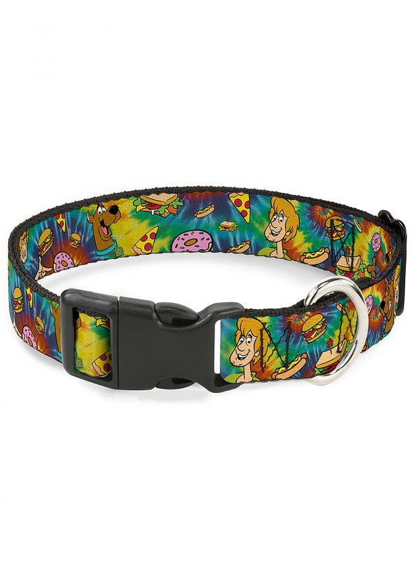 Scooby Doo and Shaggy Poses/Munchie Multi Colored Dog Collar