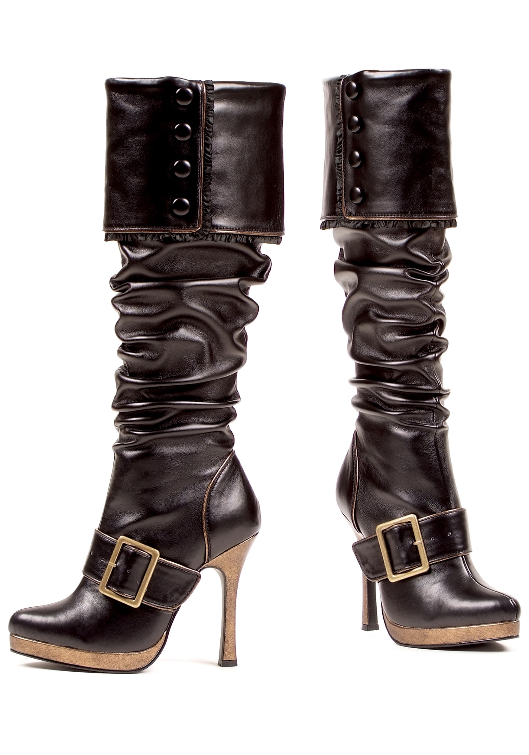 Sexy Buckle Pirate Boots for Women