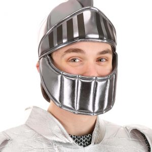 Silver Knight Soft Costume Helmet