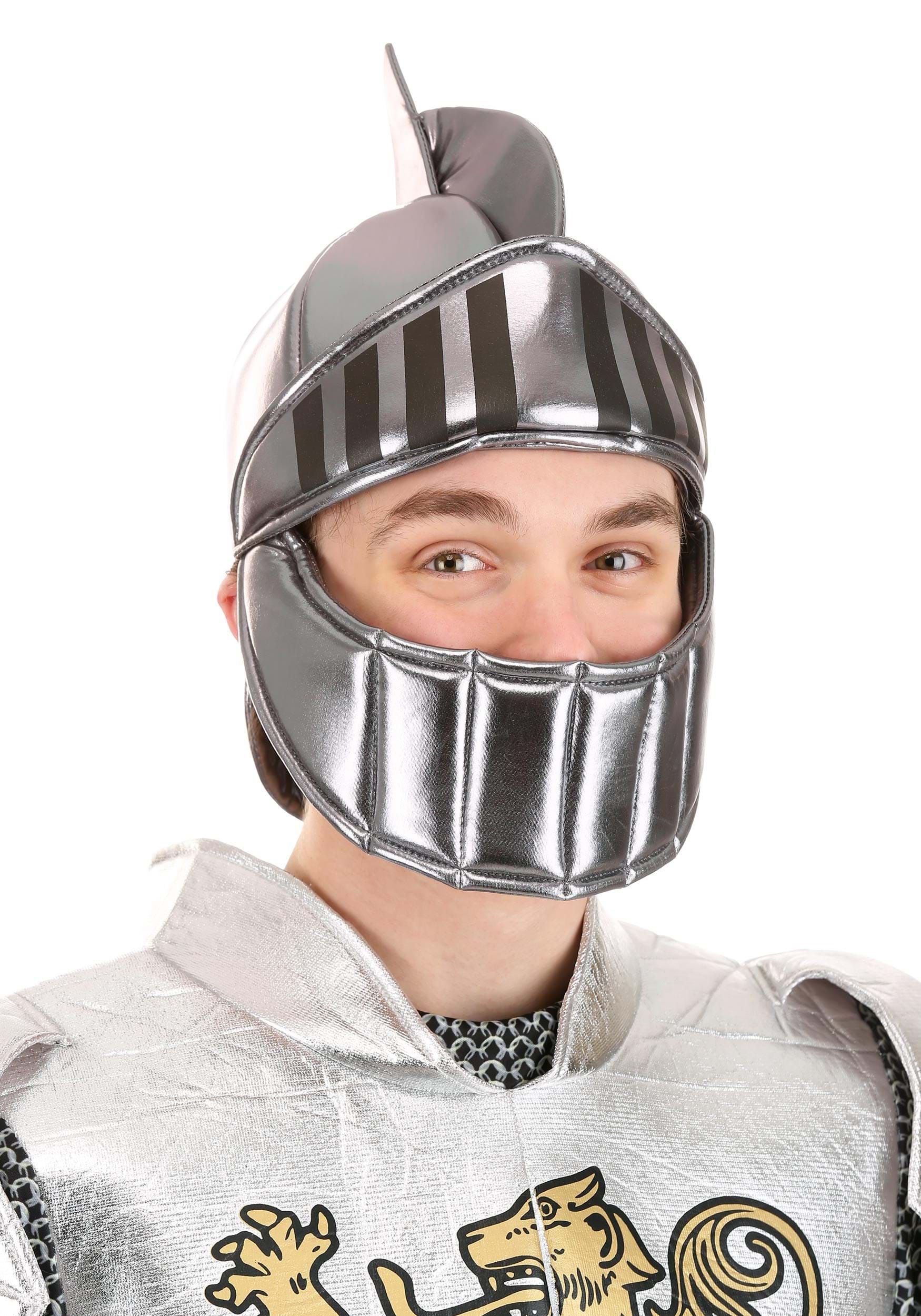 Silver Knight Soft Costume Helmet