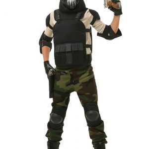 Skull Military Man Boys Costume