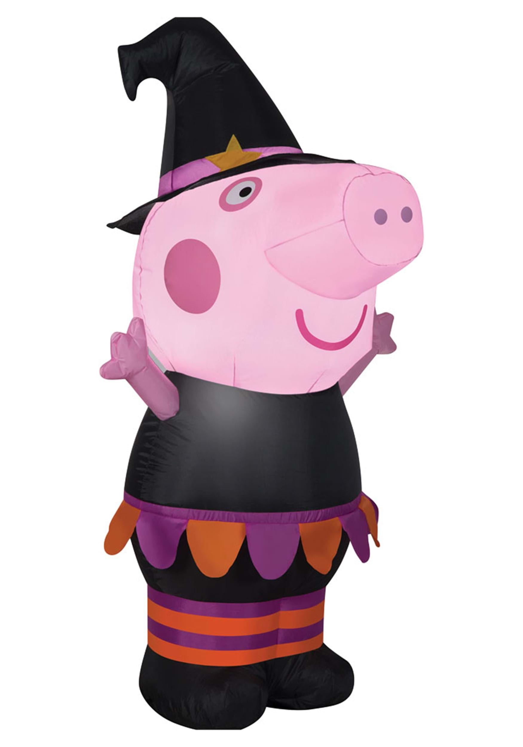 Small 42″ Airblown Halloween Peppa Pig Witch Decoration