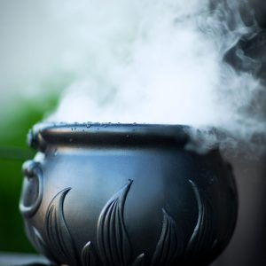 Smoking Witch Cauldron Prop