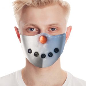 Snowman Face Mask for Adults