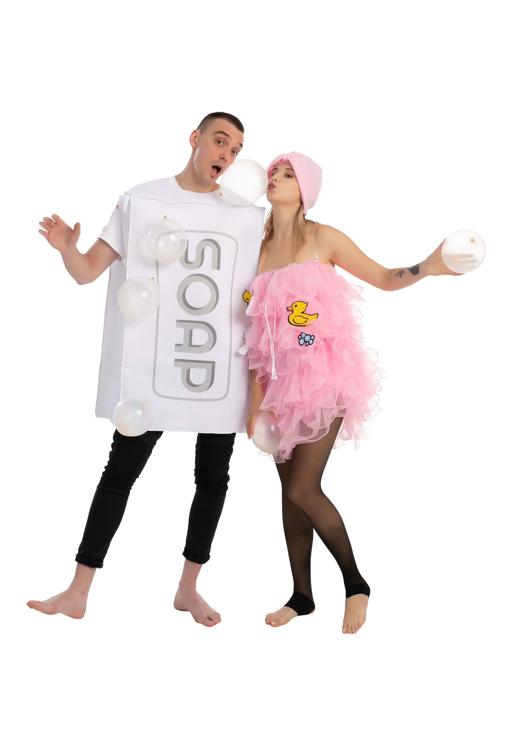 Soap and Loofa Adult Couples Costume