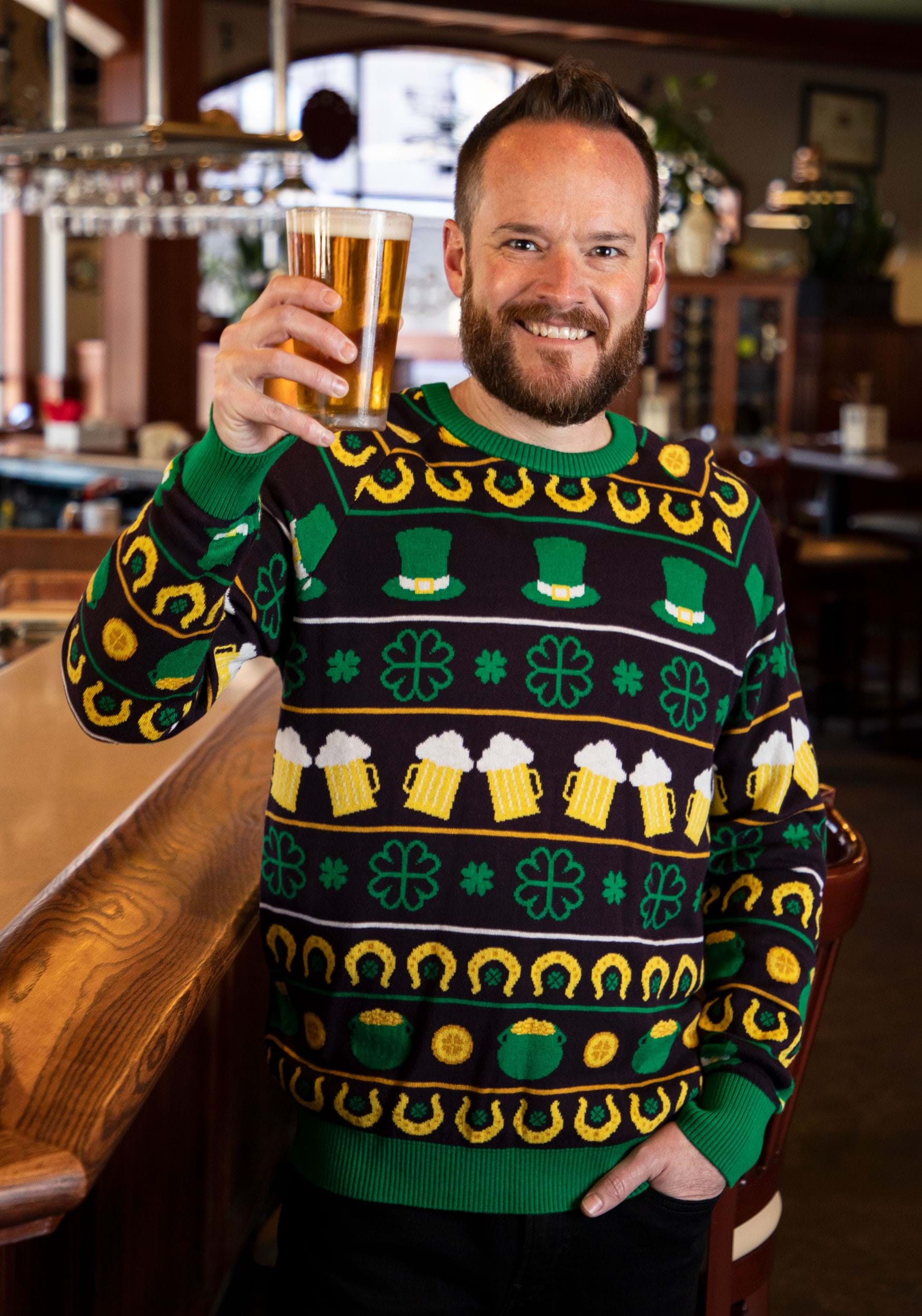 St Patrick’s Fair Isle Sweater for Adults