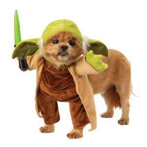 Star Wars Walking Yoda with Lightsaber Dog Costume