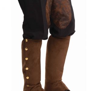 Steampunk Suede Shoe Spats Accessory