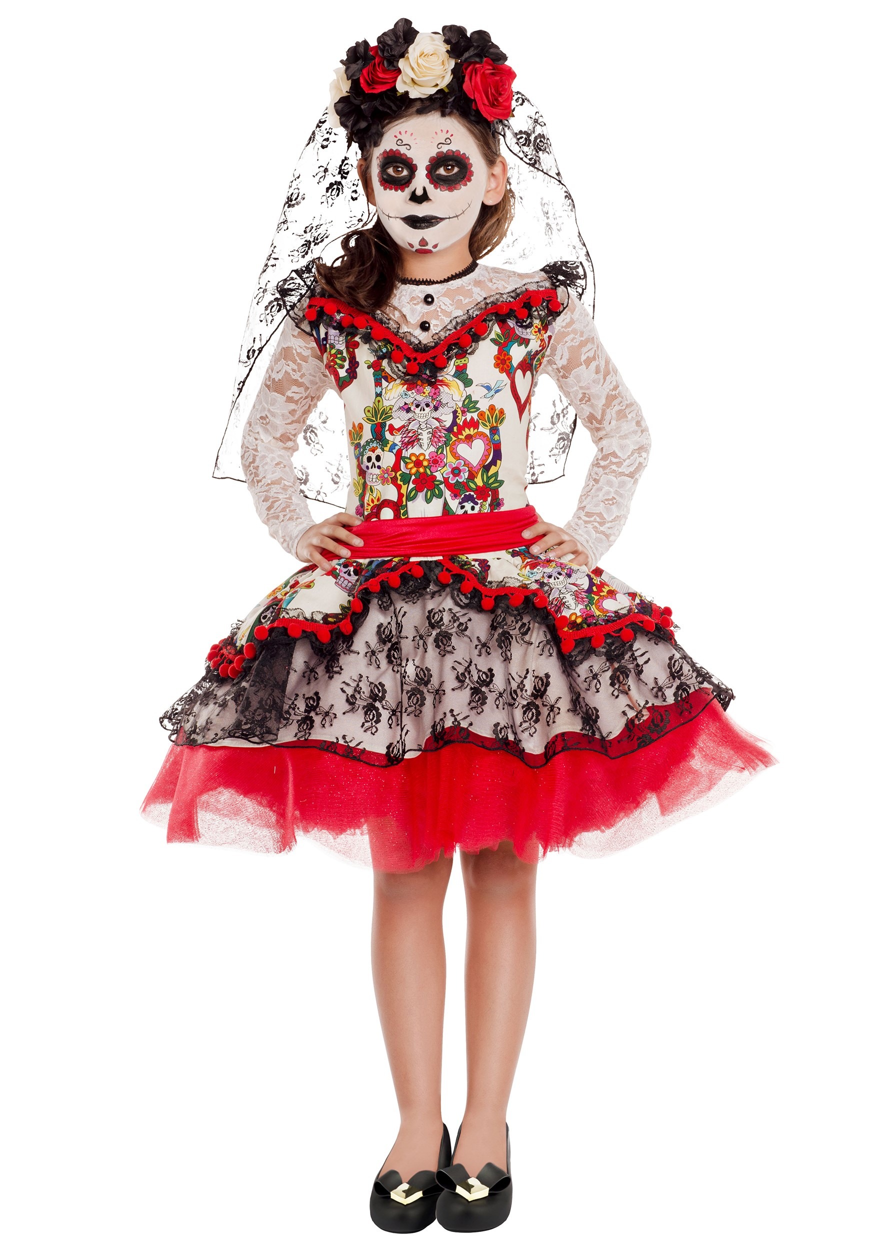 Sugar Skull Princess Costume Girl’s