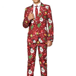 Suitmeister: Christmas Red Light Up Boy's Suit