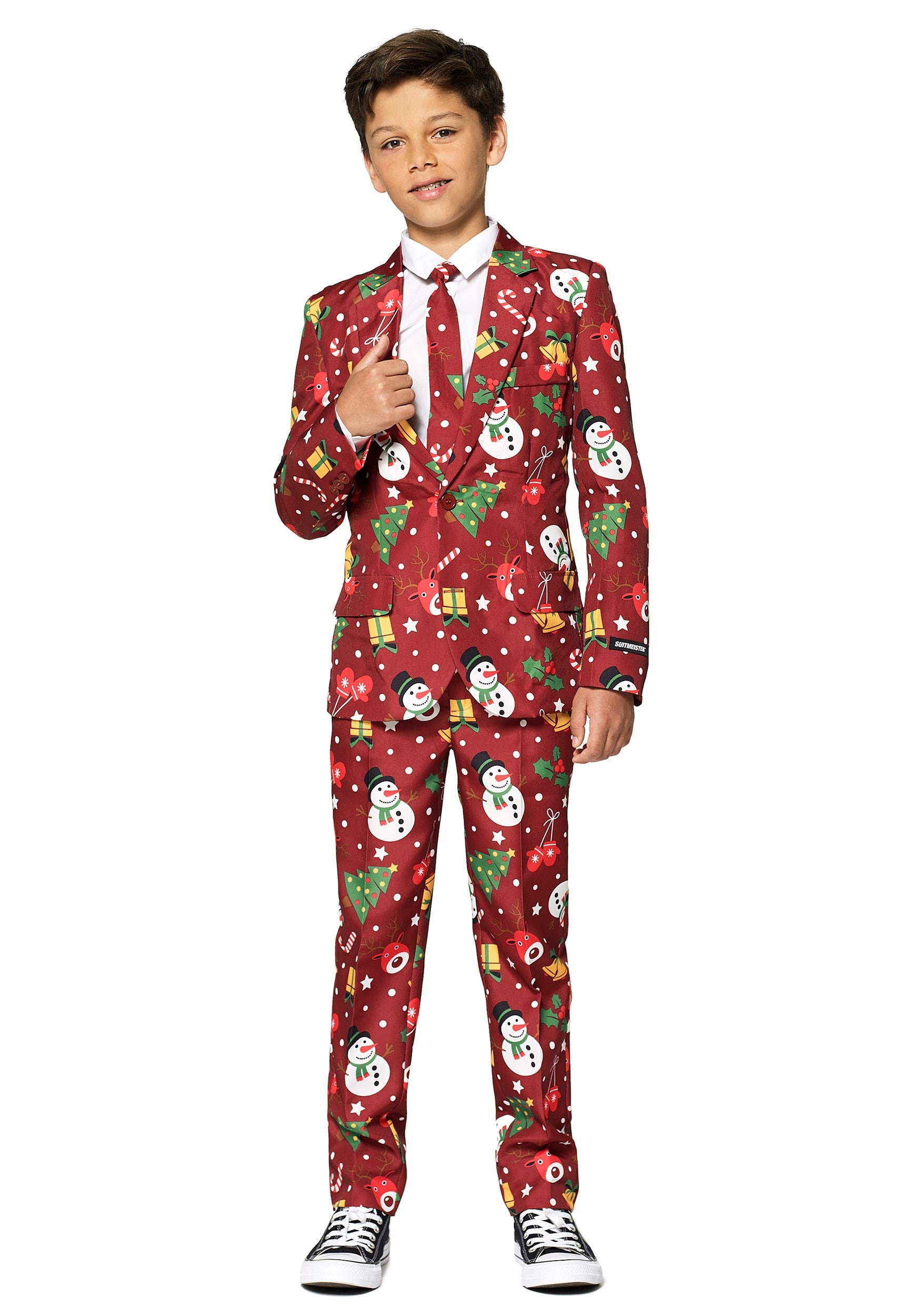 Suitmeister: Christmas Red Light Up Boy’s Suit