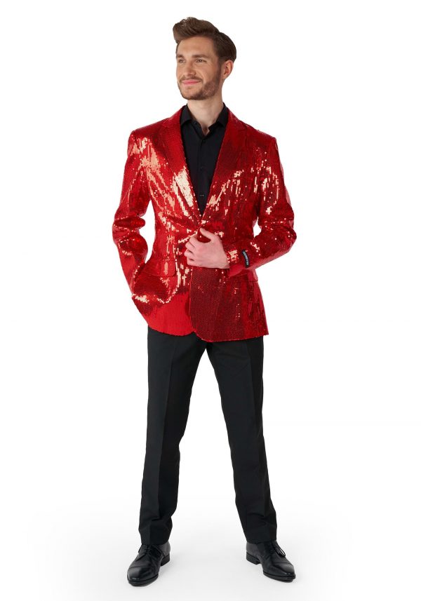 Suitmeister Sequins Red Men's Blazer