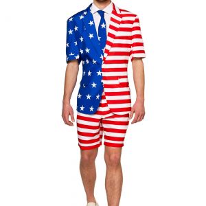 Suitmeister Summer USA Flag Mens Suit