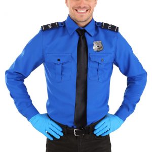TSA Agent Blue Long Sleeved Costume Shirt