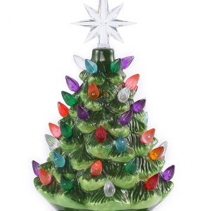 Tabletop Ceramic 10" Christmas Tree
