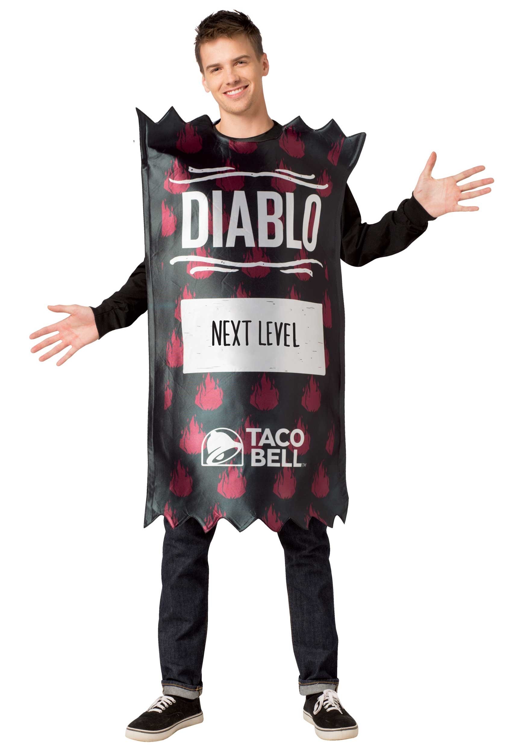 Taco Bell Adult Diablo Taco Bell Sauce Packet Costu