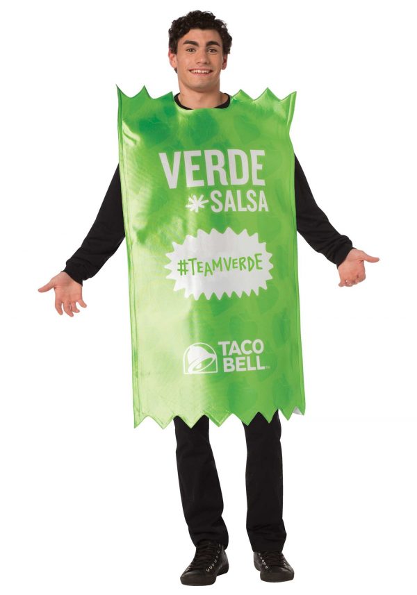 Taco Bell Adult Verde Taco Bell Sauce Packet Costu