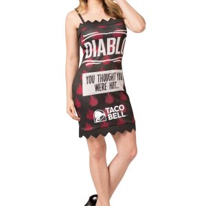 Taco Bell Womens Diablo Taco Bell Sauce Packet Costume