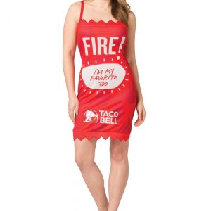 Taco Bell Womens Fire Taco Bell Sauce Packet Costume