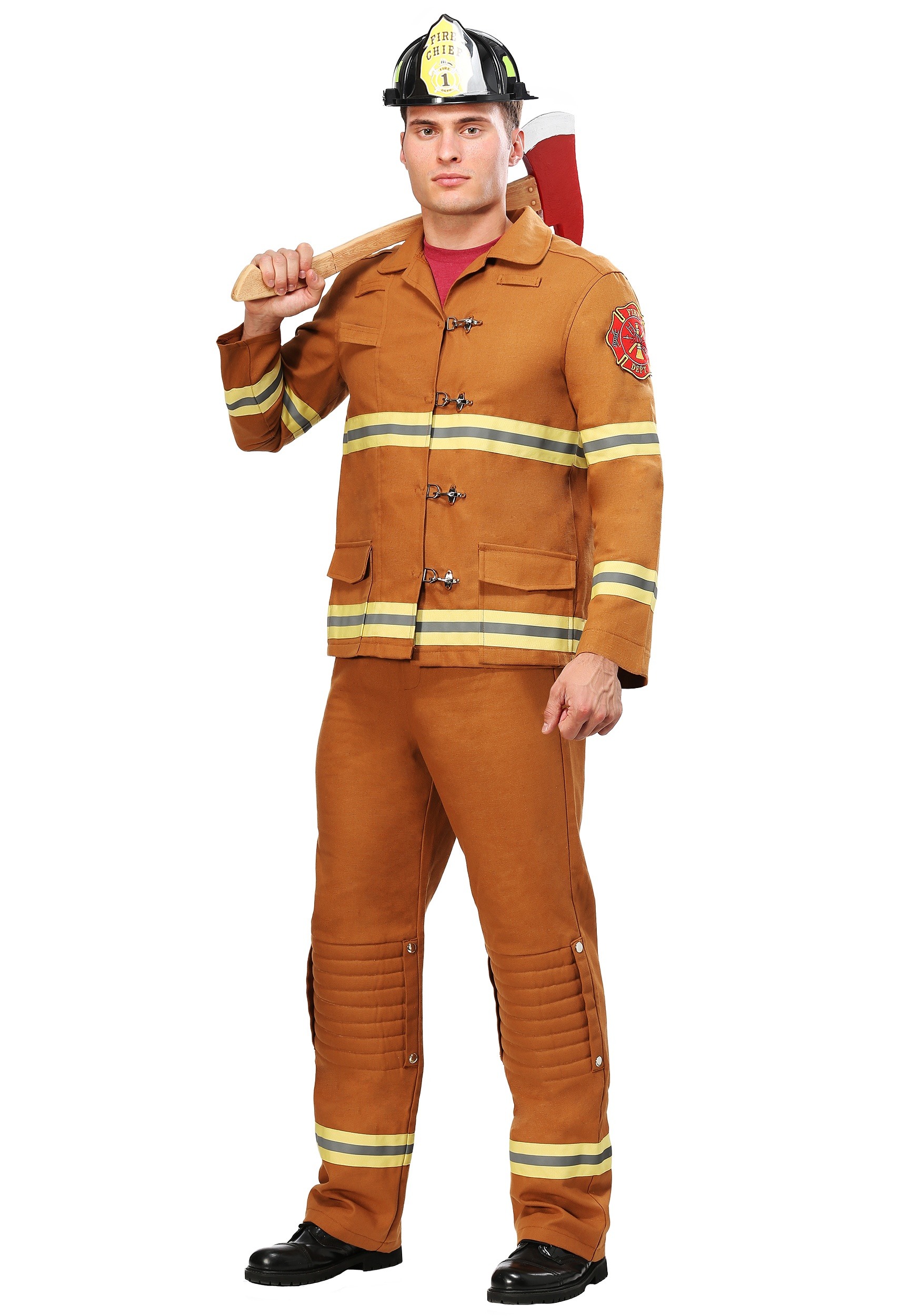 Tan Firefighter Uniform Men’s Costume