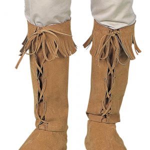 Tan Fringe Boot Tops for Adults