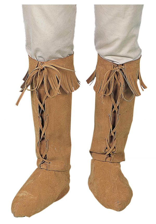Tan Fringe Boot Tops for Adults