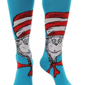 The Cat in the Hat Knee High Costume Socks