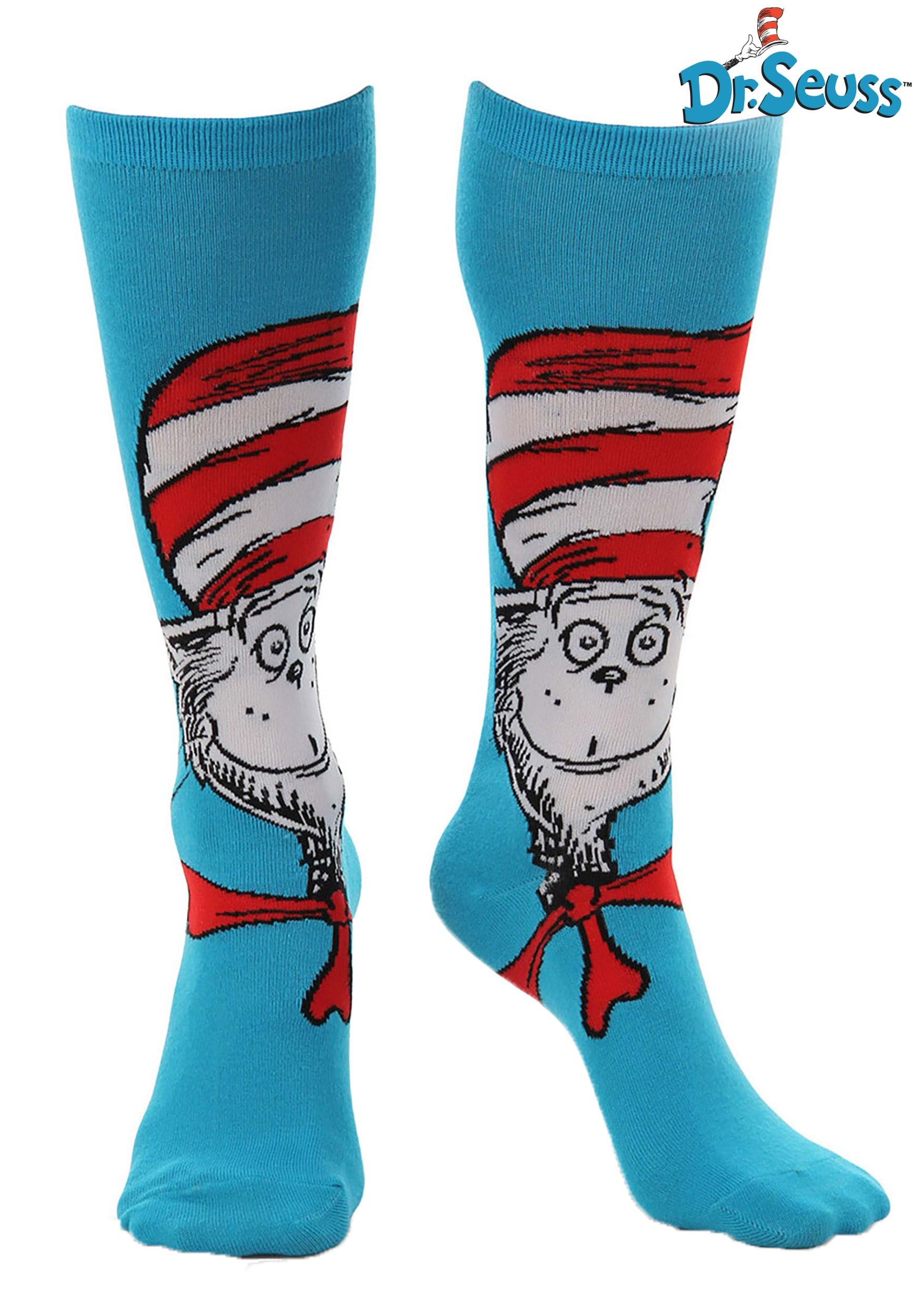 The Cat in the Hat Knee High Costume Socks