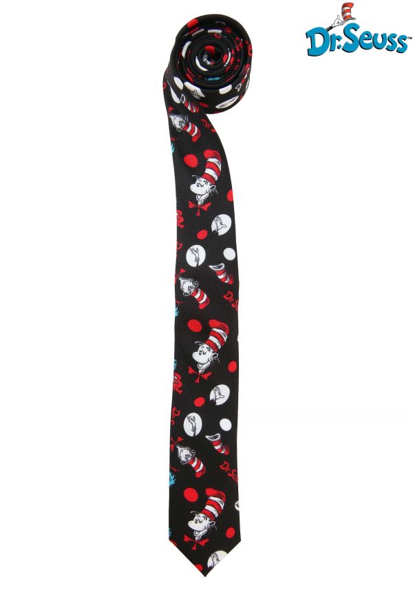 The Cat in the Hat Pattern Necktie for Adults