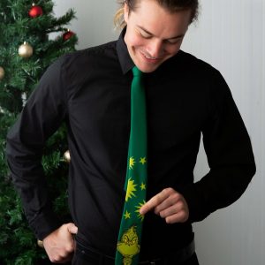 The Grinch Character Necktie for Adults