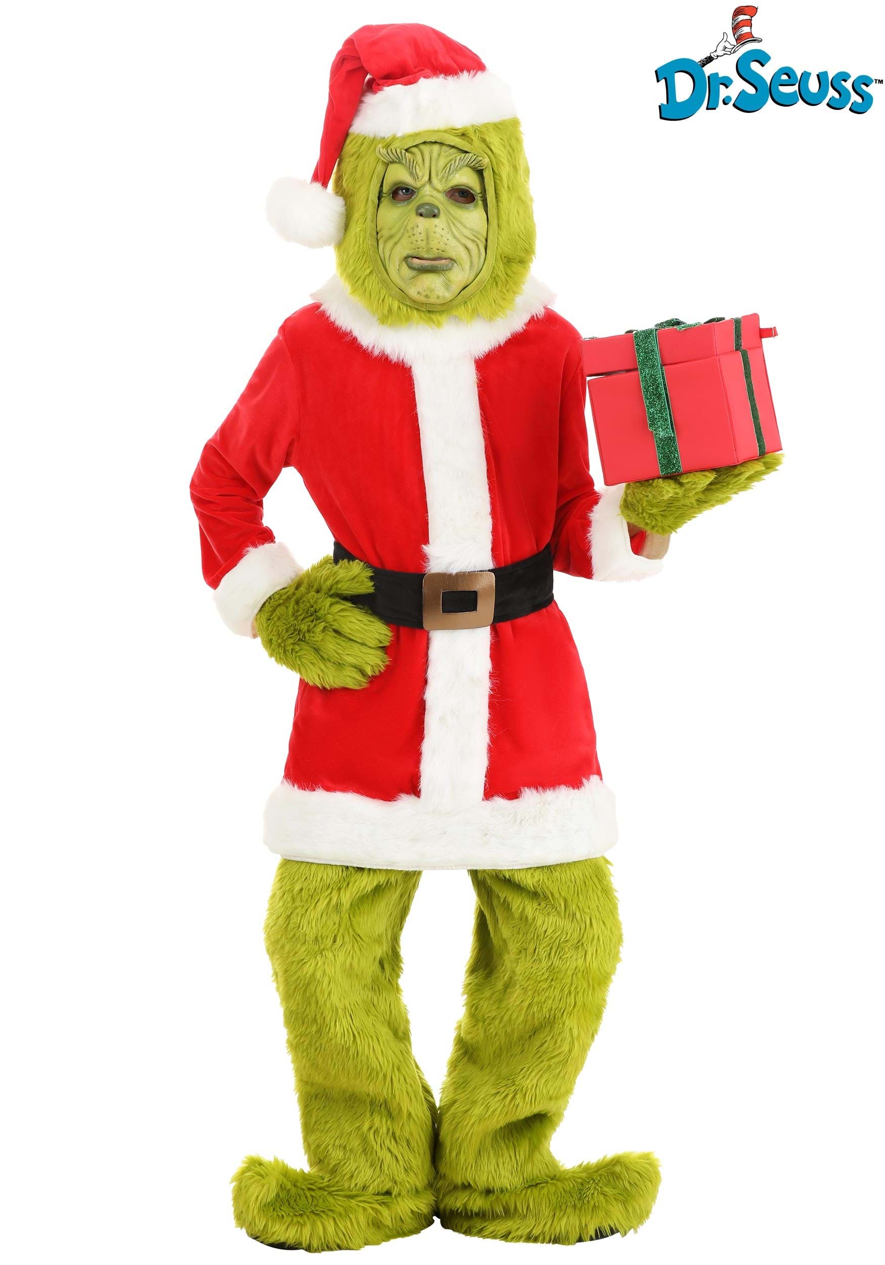 The Grinch Kid’s Santa Open Face Costume