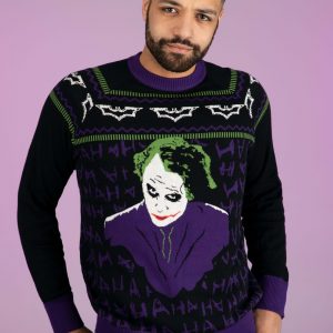 The Joker Dark Knight Adult Ugly Christmas Sweater