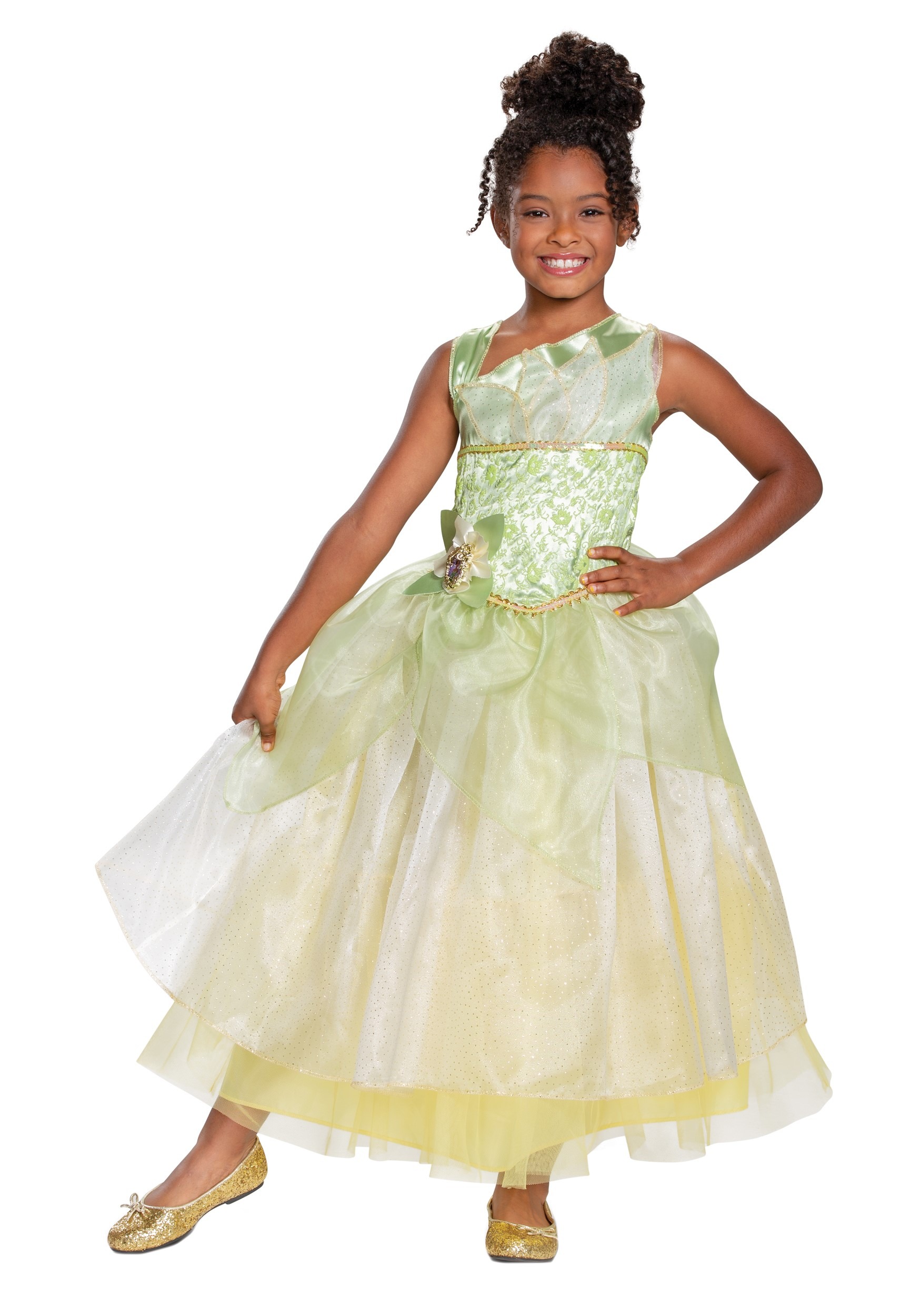 The Princess & The Frog Girl’s Deluxe Tiana Costume