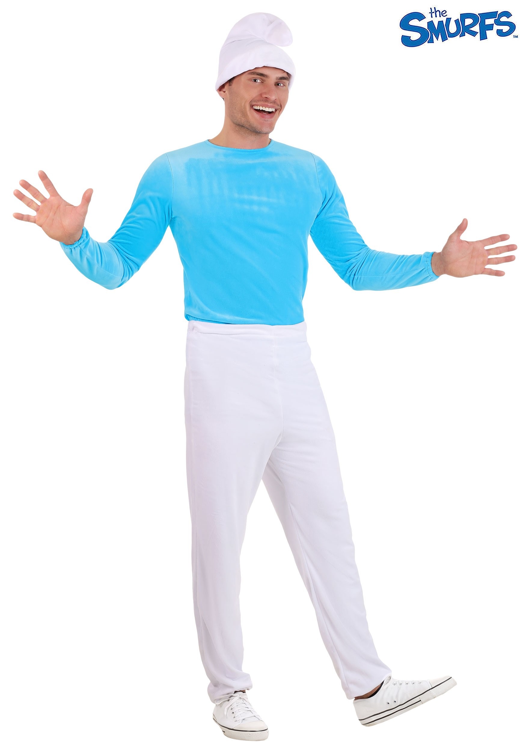 The Smurfs Mens Plus Size Smurf Costume